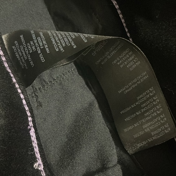 anthropologie Maeve the Colette  black velvet  Wide-Leg 24w - Picture 6 of 9